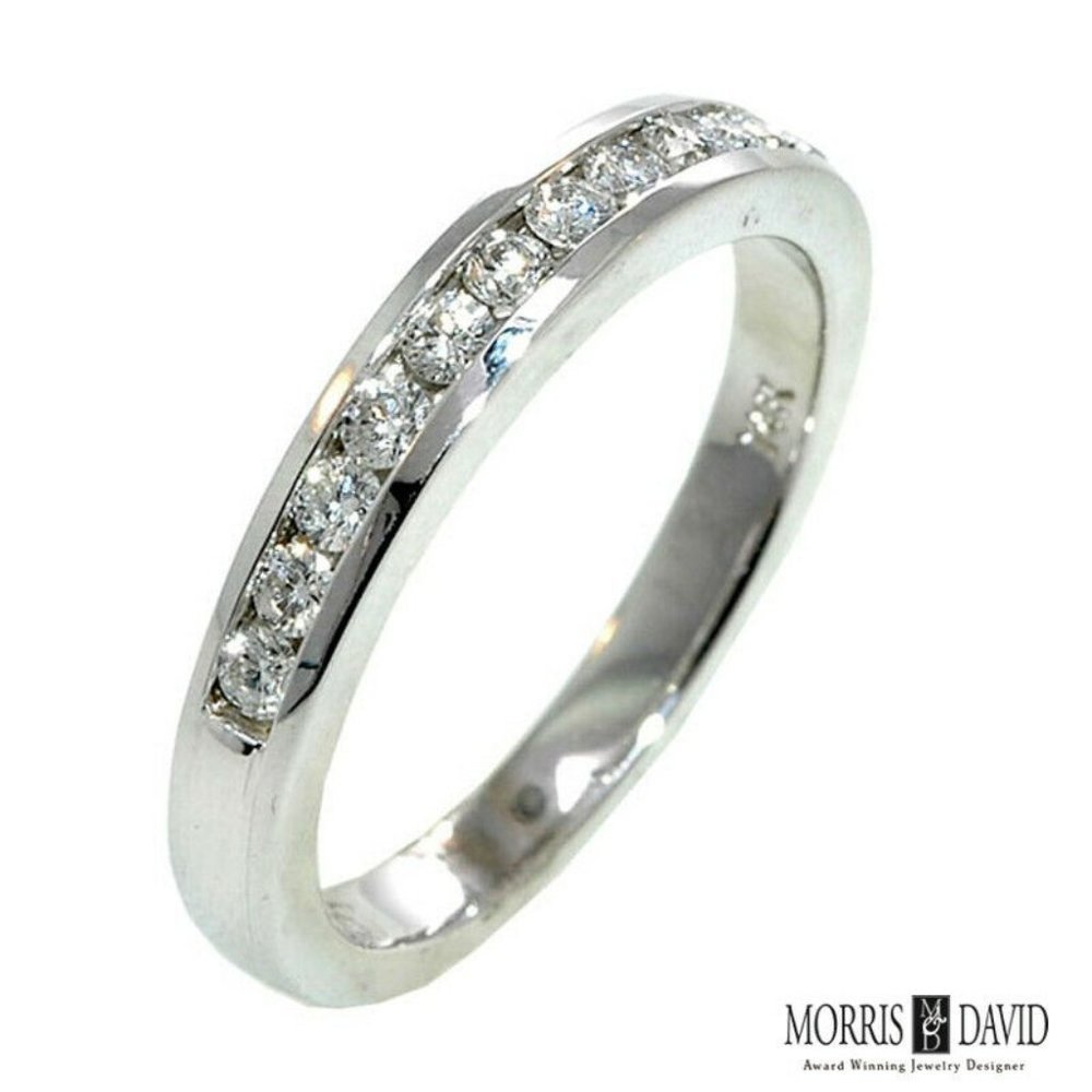 0.35 Carat Natural Diamond Channel Band Ring